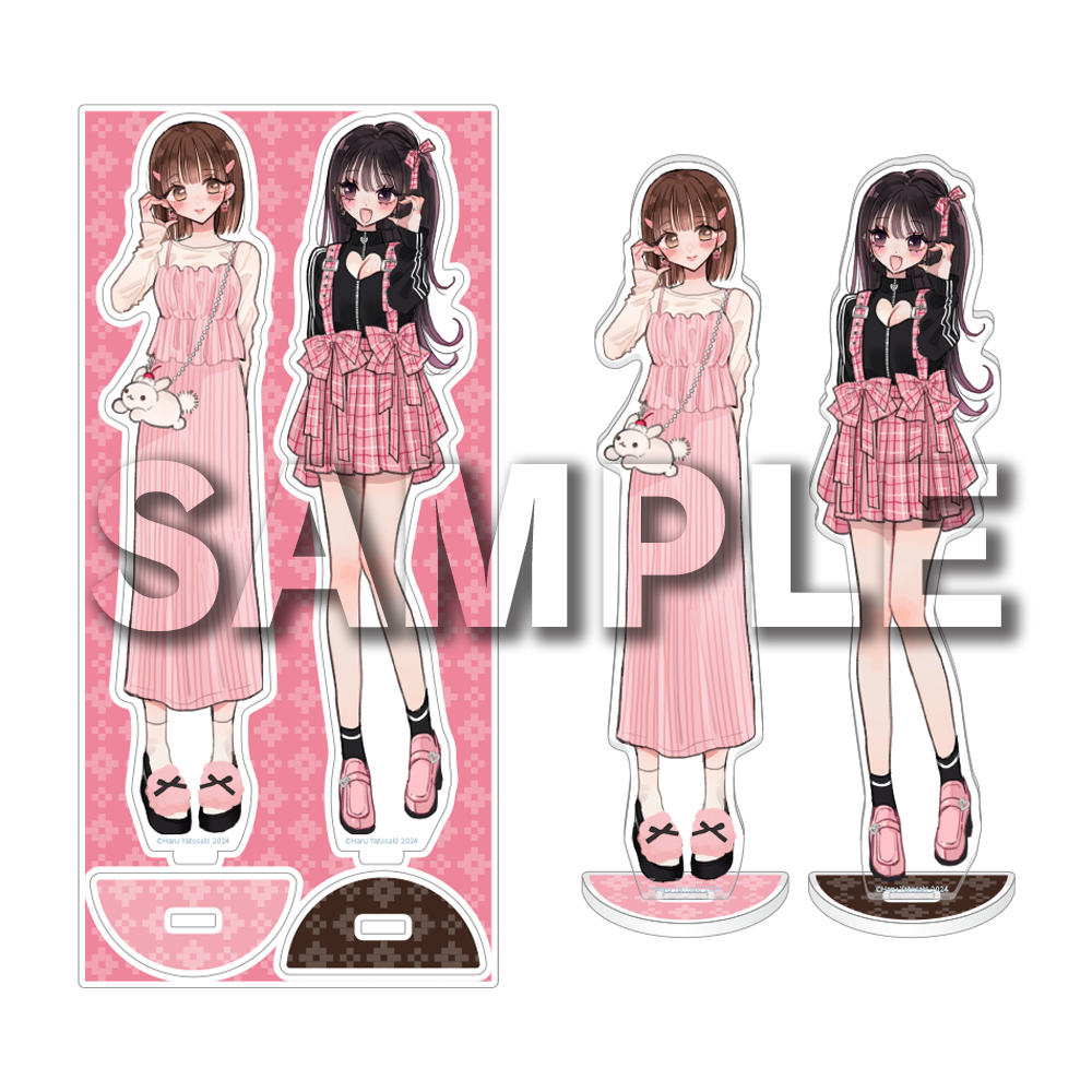 百合展2025 やとさきはる あくまであまい私の彼女 イラスト入り直筆サイン本 やとさきはる/あくまであまい私の彼女/描き下ろしアクリル